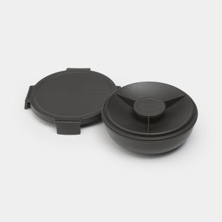 Make & Take Salad Bowl 440 oz (1.3L), Plastic - Dark Gray