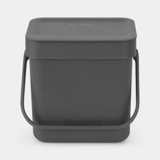 Sort & Go Waste Bin 3 litre - Grey