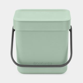 Sort & Go Waste Bin 3 litre - Jade Green