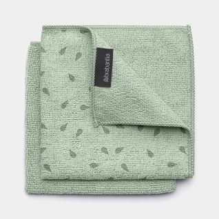 Chiffons de nettoyage en microfibre Set de 2 - Jade Green