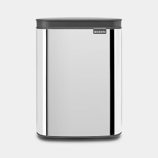 Bo Waste Bin 4 litres - Brilliant Steel