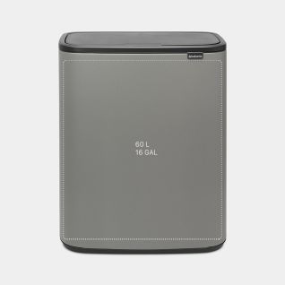 Bo Touch Bin 60 liter - Mineral Concrete Grey