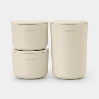 Opbergbakjes Set van 3 - Soft Beige