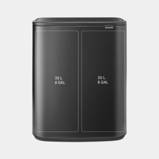 Bo Touch Bin 2 x 30 litre - Confident Grey