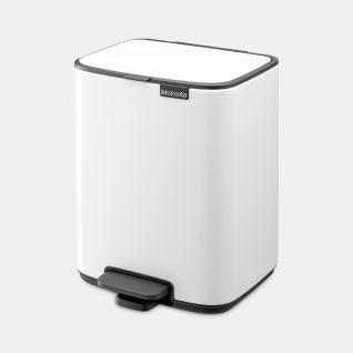Bo Pedal Bin 7 liter - White