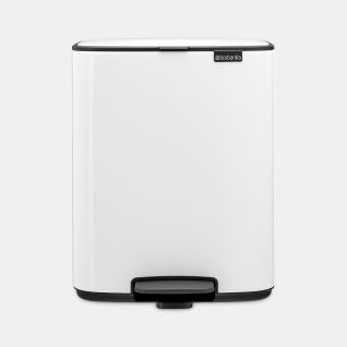 Bo Pedal Bin 12 liter - White