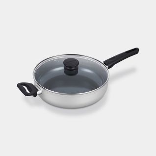Indu Sauté Pan 28 cm, Non-Stick - Light Grey