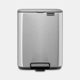 Poubelle à Pédale Bo 7 litres - Matt Steel Fingerprint Proof