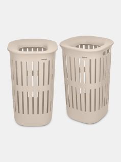 Collect-It Laundry Basket 14.5 gal (55 L), Set of 2 - Soft Beige