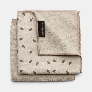 Chiffons de nettoyage en microfibre Set de 2 - Soft Beige