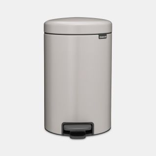 Poubelle à pédale newIcon 12 litres - Soft Grey