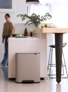 Pattumiera a pedale Bo 2 x 30 litri - Soft Grey