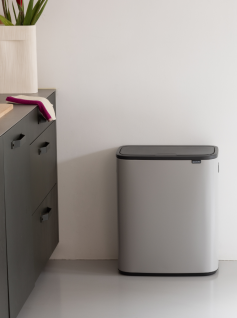 Bo Touch Bin 60 litri - Matt Steel Anti-ditate