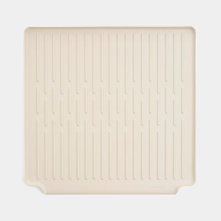 Tray Foldable Dish Drying Rack, Large Soft Beige