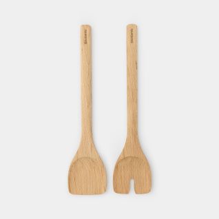 Wooden Salad Servers Set of 2 - Profile
