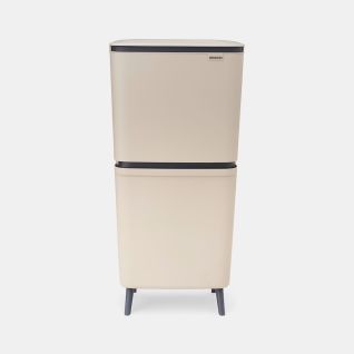 SortUp Abfalleimer Hi 10+10+25l - Soft Beige