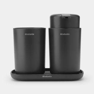 Set Accessori da Bagno ReNew, Set 3 - Dark Grey