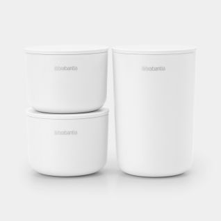 Opbergbakjes Set van 3 - White