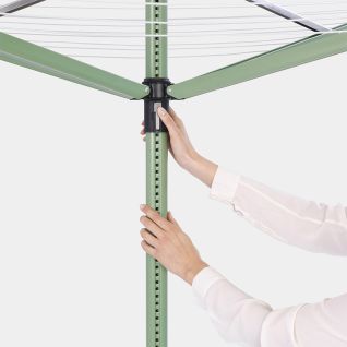 Rotary Dryer Lift-O-Matic 50 metre, with Ground Spike, Cover & Peg Bag, &Oslash; 45 mm - Leaf Green