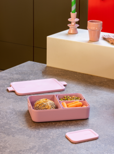 Make & Take Bo&icirc;te Bento Grande, Plastique - Lilac Pink