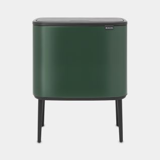 Bo Touch Bin 3 x 11 litre - Pine Green