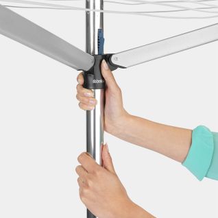 Rotary Essential 50 metres, with Ground Tube, &Oslash; 35 mm - Metallic Grey