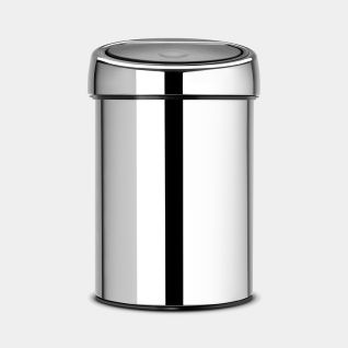 Touch Bin 3 litres - Brilliant Steel