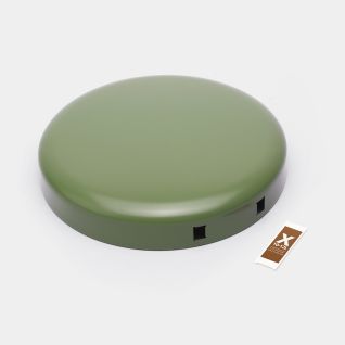 Lid NewIcon Step on Trash Can 3.2 gallon (12 liter) - Moss Green