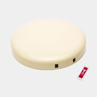 Deksel NewIcon pedaalemmer 20 liter - Almond