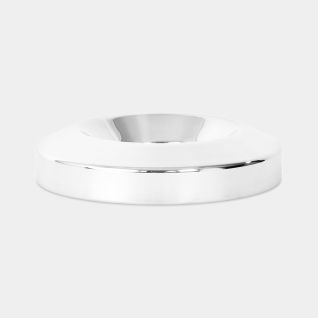 Couvercle pour corbeille papier pare-flamme 7 litres, Ø20.5cm - Brilliant Steel