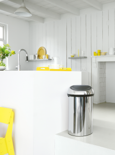 Touch Bin 60 litre - Brilliant Steel