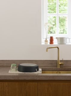 Tapis égouttoir en silicone SinkSide - Soft Beige