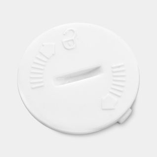 Afdekplaatje voor batterijhouder van keukenweegschaal White