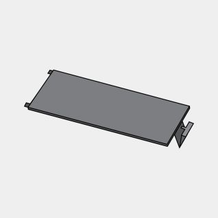 Afdekplaatje voor batterijhouder Matt Black