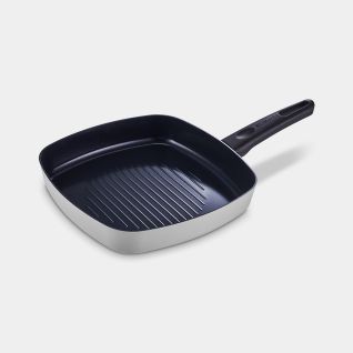 Sartén Grill Indu+ 26 cm, antiadherente - Light Grey