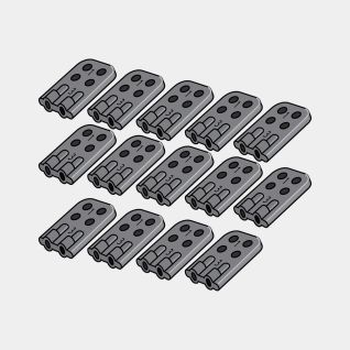 Connecteurs de remplacement Kit de 16 - Black
