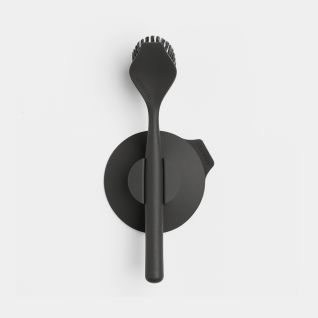 Brosse à vaisselle avec support ventouse - Dark Grey