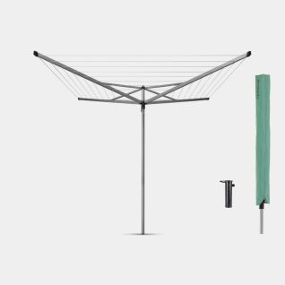 Rotary Essential 40 metres, with Ground Tube & Cover, &Oslash; 35 mm - Metallic Grey