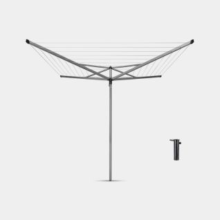 Rotary Essential 50 metres, with Ground Tube, &Oslash; 35 mm - Metallic Grey