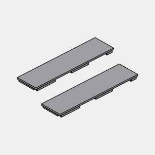 Capuchons de charnière WallFix Kit de 2 - Black