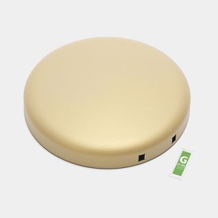 Deksel NewIcon pedaalemmer 30 liter - Mineral Golden Beach
