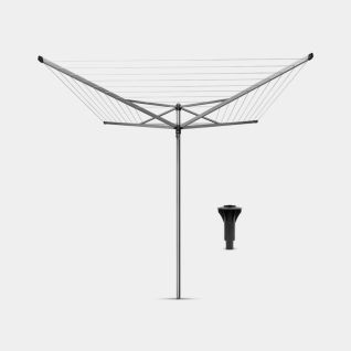 Rotary Dryer Topspinner 50 metre, with Concrete Tube, &Oslash; 45 mm - Metallic Grey