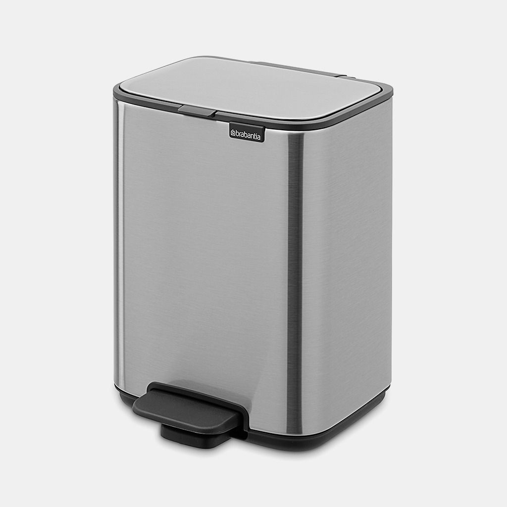 Poubelle à Pédale Bo 4 litres - Matt Steel Fingerprint Proof