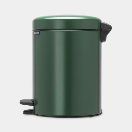 NewIcon Step on Trash Can 1.3 gallon (5 liter) - Pine Green