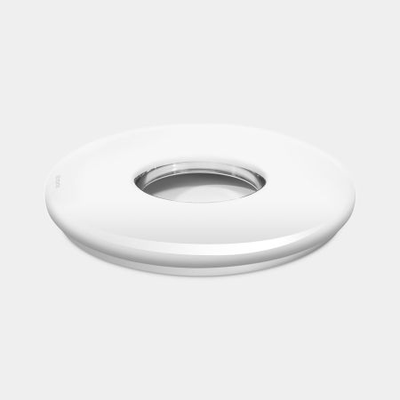 Laundry Bin Lid 35 litre, Ø30cm - Brilliant Steel