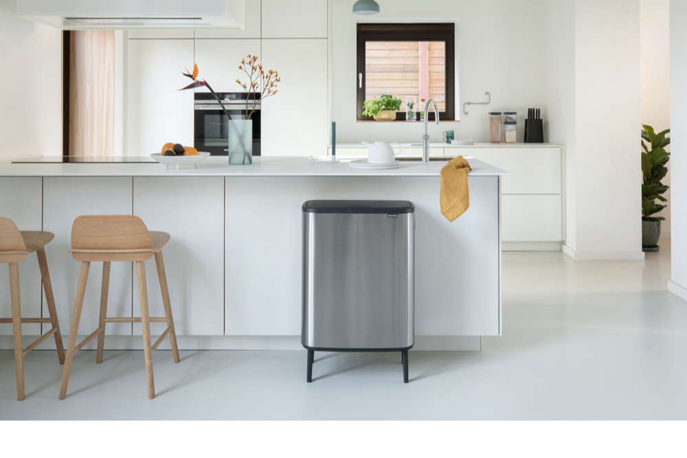 Kosz Bo Touch Hi 2 x 30 l – Matt Steel Fingerprint Proof