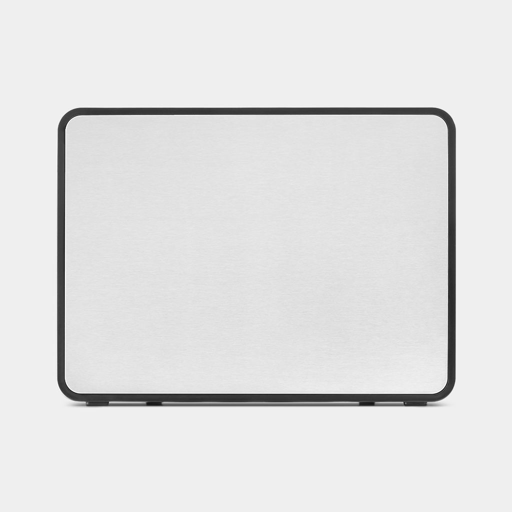 Fall Front Bread Bin Matte Steel