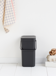 Sort & Go Waste Bin 12 litre - Grey
