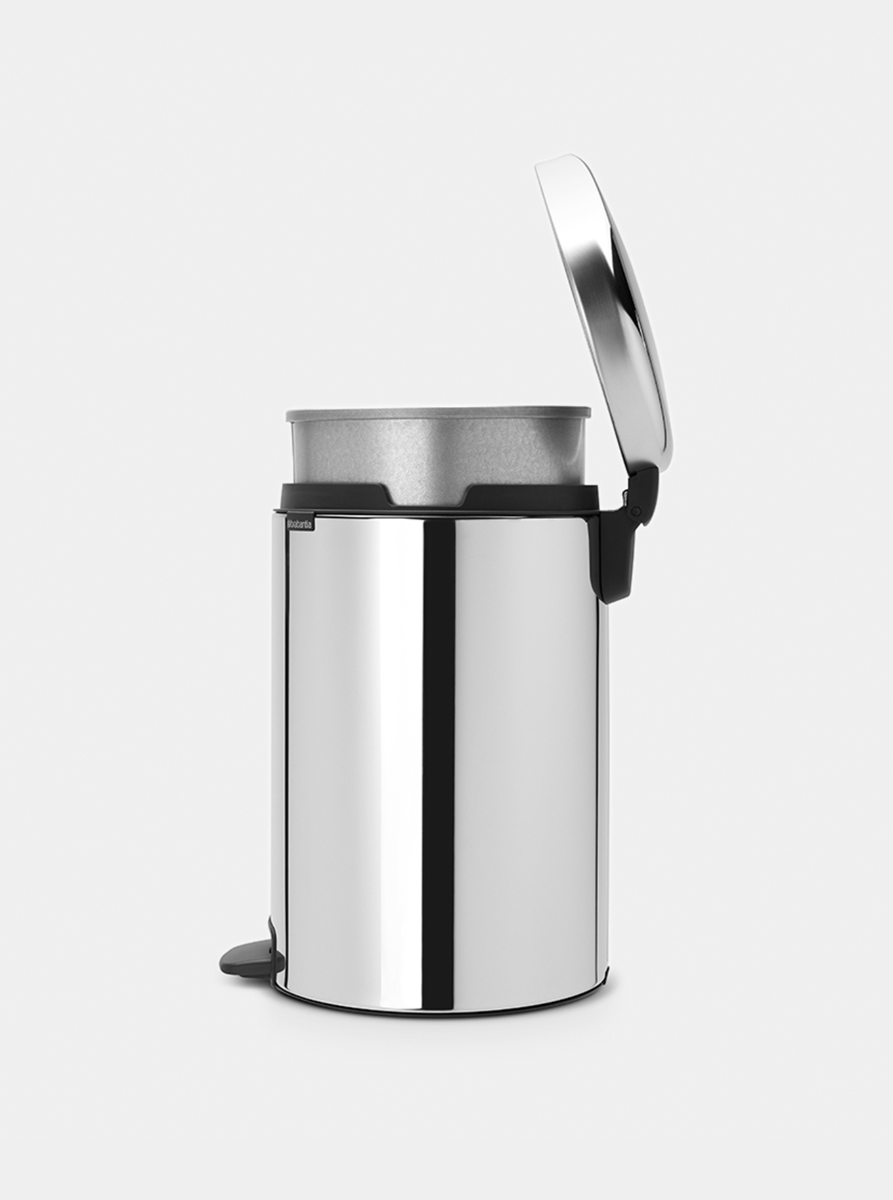 Treteimer newIcon 20 Liter, mit Zinkeinsatz - Brilliant Steel