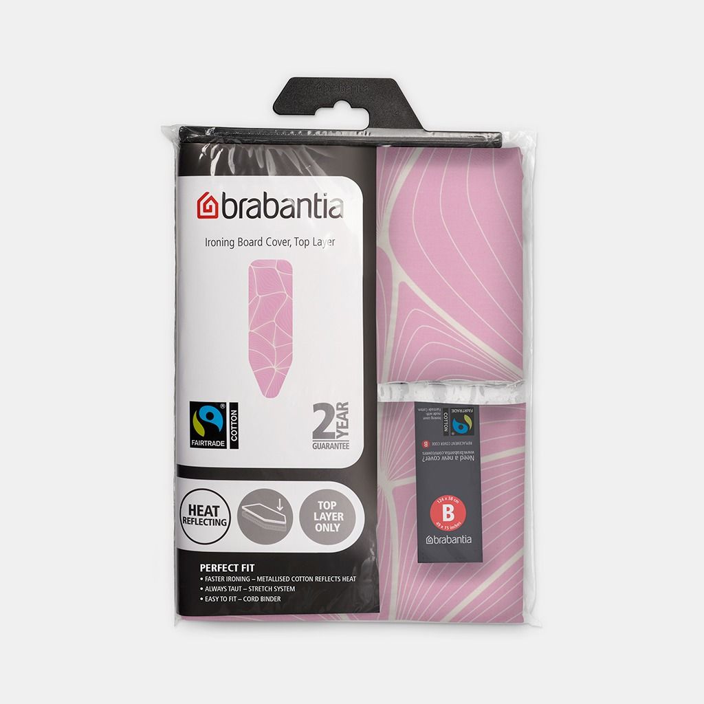 Ironing Board Cover B 124 x 38 cm, Top Layer - Lilac Waves